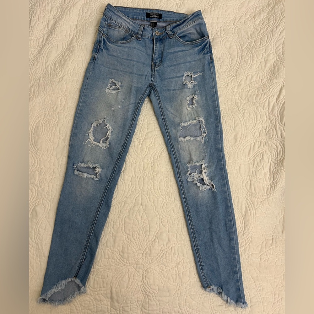 Forever 21 Ripped Jeans